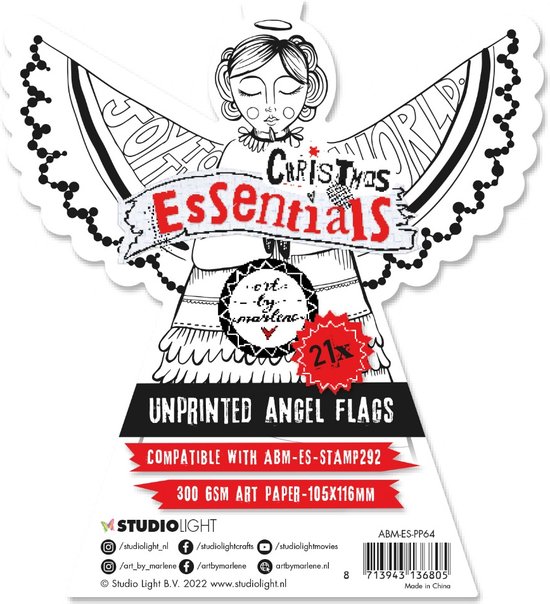 Bloc de papier Studio Light ABM Christmas Essentials nr.64 ABM- ES-PP64