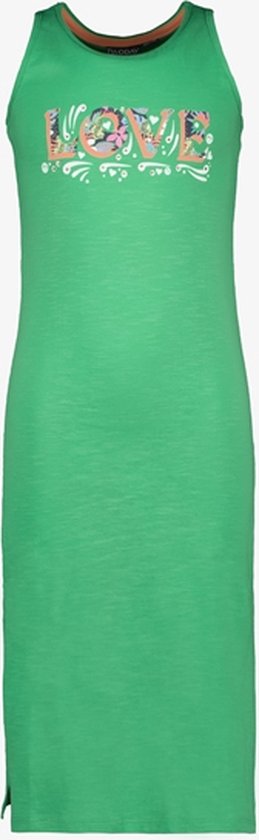 TwoDay lange meisjes jurk groen - Maat 170/176