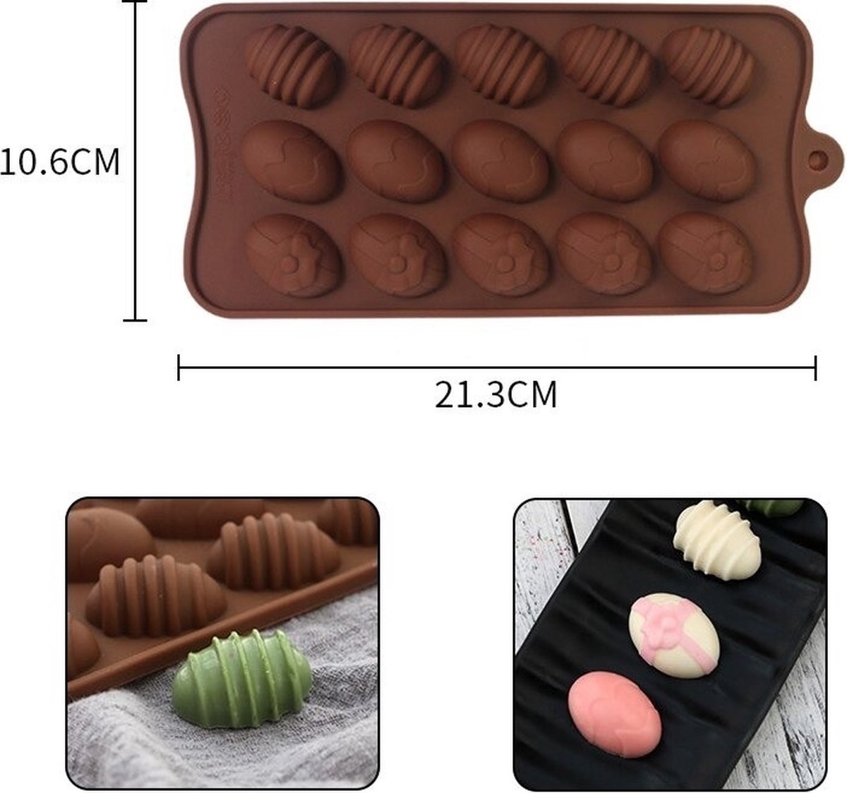 EIZOOK - Paas eitjes vorm - Chocolade Fondant