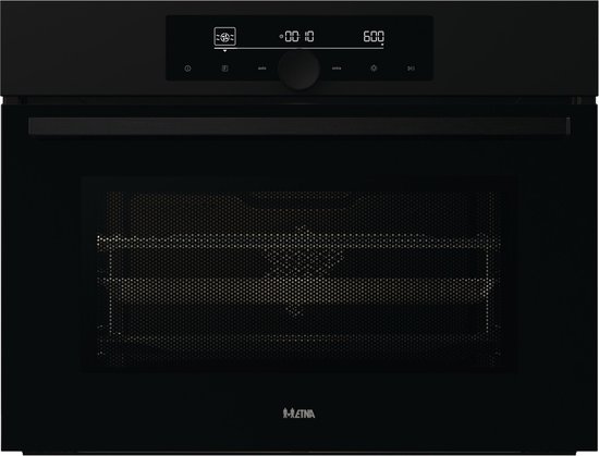 ETNA CM914MZ - Oven met magnetronfunctie - Turbo-hetelucht - XL Inhoud 50 l - Inverter 1000W - Matzwart - AirCrisp - Hydrolyse reiniging - 12 ovenfuncties