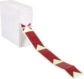 Etiket | Cadeauetiket | papier | Eid Mubarak | 60x30mm | rood/goud | rol à 500 stuks