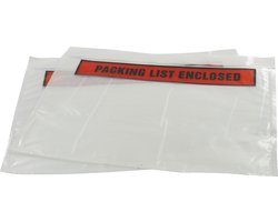 Paklijstenvelop - 235x175mm A5 bedrukt met Packing List - doos á 1000 stuks