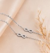 KAYA Sieraden| Zussen Armbanden Set met Infinity Teken | Stainless Steel