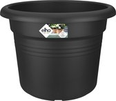 Elho Green Basics Cilinder 55 - Bloempot voor Buiten - Ø 54.3 x H 41.2 cm - Living Black