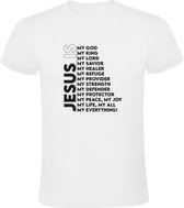 Jesus is my god Heren T-shirt - geloof - religie - kerk - christenen - faith
