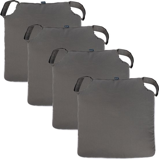 HDmirrorR Set van 4 stoelkussens met een boog, koord, kussen voor rotan