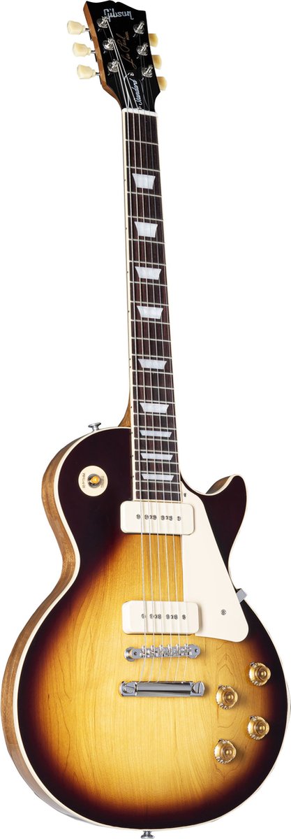 Gibson Original Collection Les Paul Standard 50s P90 Plain Top Tobacco Burst elektrische gitaar met koffer