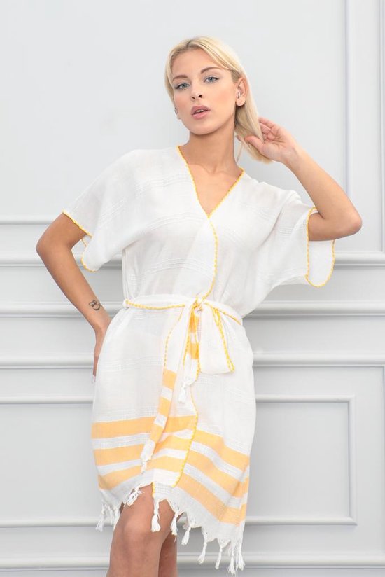 Lubna Home Beach Tunik -beach Badjas SM JAUNE