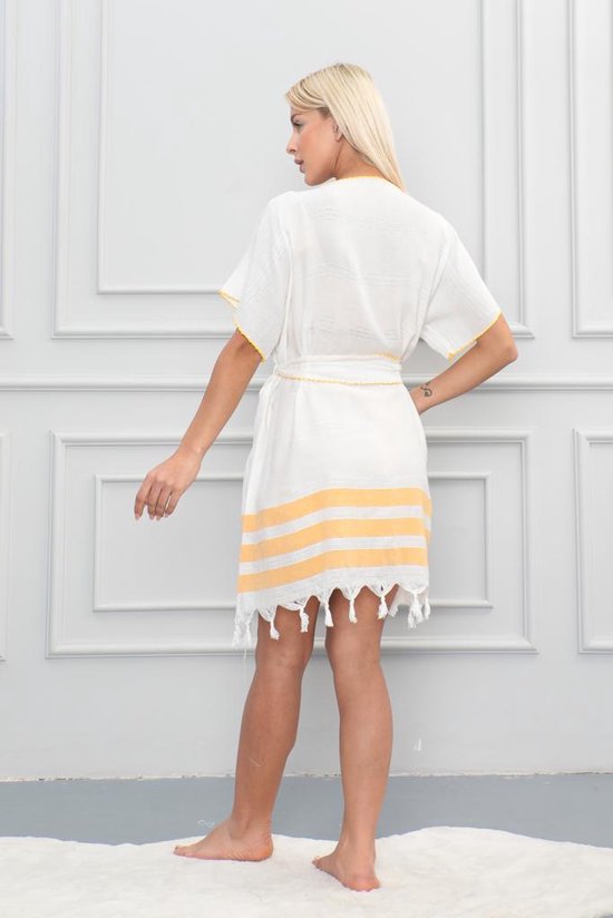 Lubna Home Beach Tunik -beach Badjas SM JAUNE