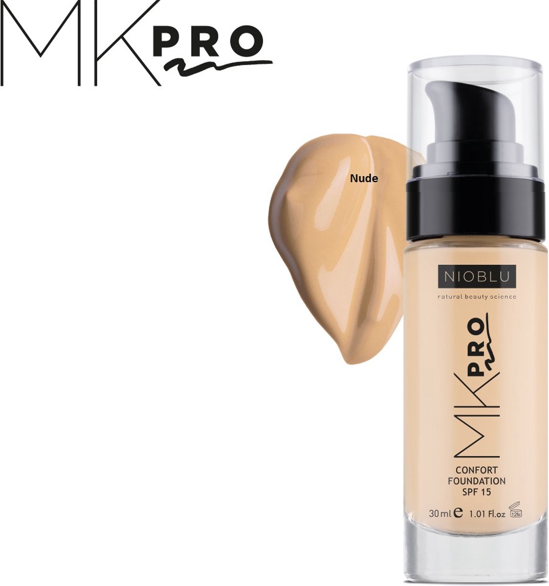 NIOBLU - Confort - Foundation - SPF 15 - Nude