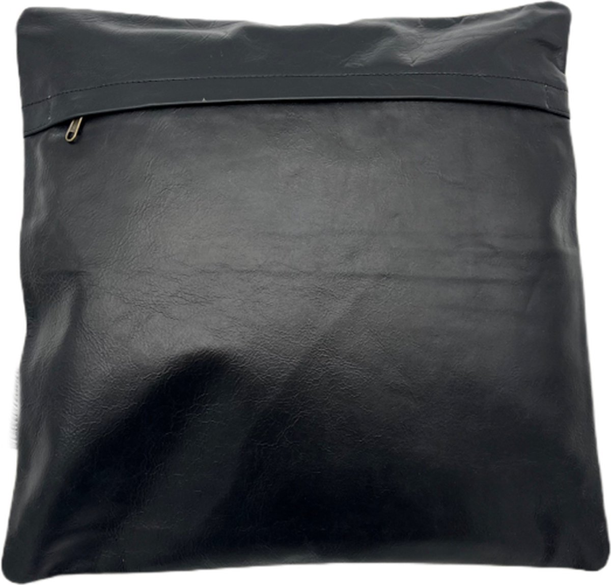 Quattro Meble Gloss zwart echt leer kussen sofa & stoel decoratief kussen sierkussen echt leer rugkussen rundleer echt leer model 18EL