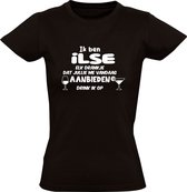 Je suis Ilse, chaque boisson que vous m'offrez aujourd'hui je boirai sur T-shirt femme | anniversaire | anniversaire | partie de bachelorette | présent | Nom
