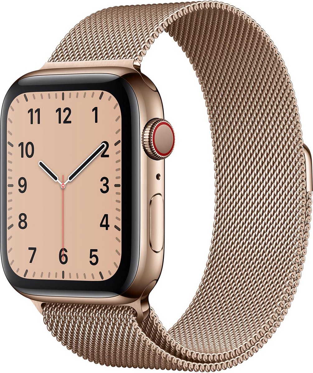 DIDI Voor Apple Watch Series 4 44mm Band Milanese Lus Metalen