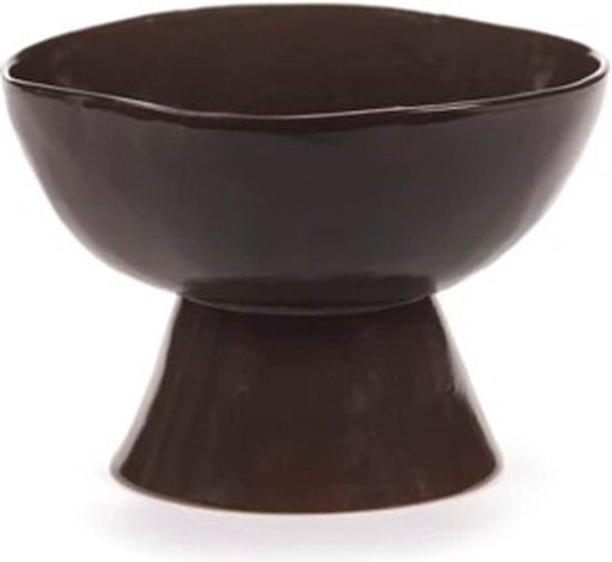 Serax Marie Michielssen La Mère bowl op voet H14.5cm D20.5cm ebony