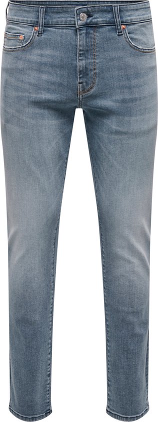 ONLY & SONS Heren Loom 7103 Slim Fit Jeans Grijs Denim