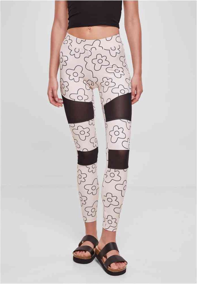 Urban Classics Tech Mesh All over print Legging XL Creme