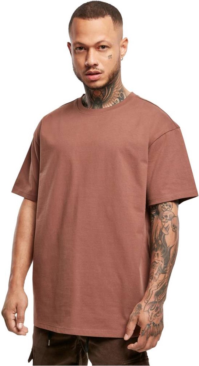 Urban Classics Heavy Oversized Heren T-shirt XS Bruin