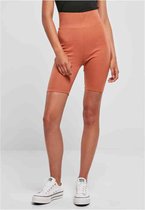 Urban Classics - High Waist Korte cycle broek - 4XL - Oranje