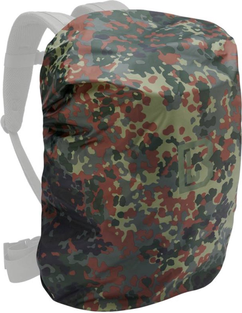 Brandit - Large flecktarn Rugtas regenhoes - One size - Groen/Multicolours