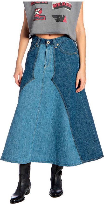 Kae blauwe lange spijkerrok voor dames | Circle Of Trust official webshop