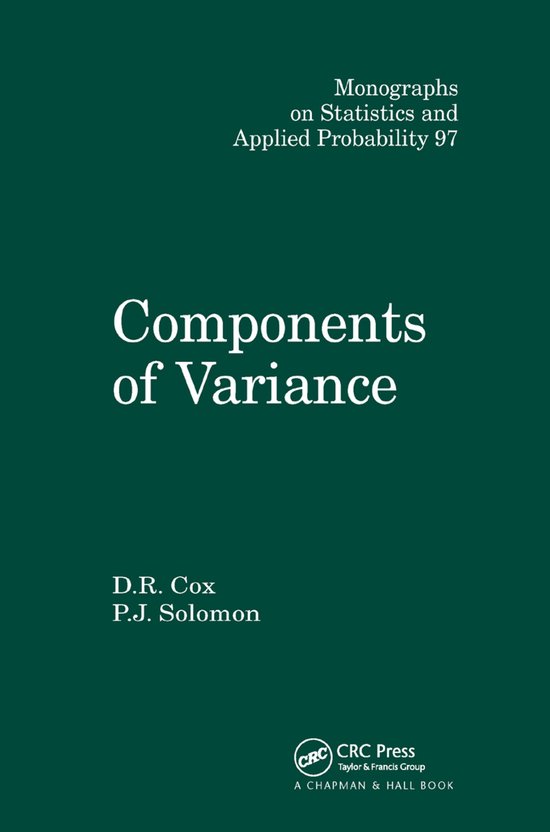 Chapman & Hall/CRC Monographs on Statistics and Applied Prob ... - cover