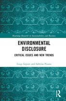 Routledge Research in Sustainability and Business- Environmental Disclosure