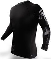 PunchTown Rash Guard Deranged Lange Mouw Zwart maat M