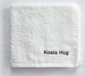 KOALA HUG TENCEL lyocell handdoek 60x110, Off white; Hypoallergeen & Antibacterieel | Zacht voor huid & haar | Sneldrogend | Blijft langer fris | Kleurvast | Energiezuinig in productie en in gebruik | Goed alternatief voor katoen