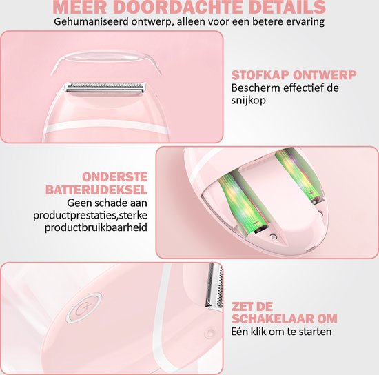 Zaelon Ladyshave Draagbaar Ladyshave voor vrouwen bikinitrimmer