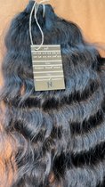 Raw Indian wavy hair 24 inch / 60 cm natural brown