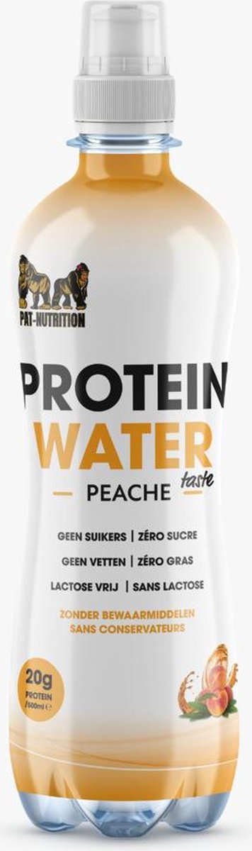 Pat Nutrition - Protein Water Peach (6x500ml) Perzik smaak
