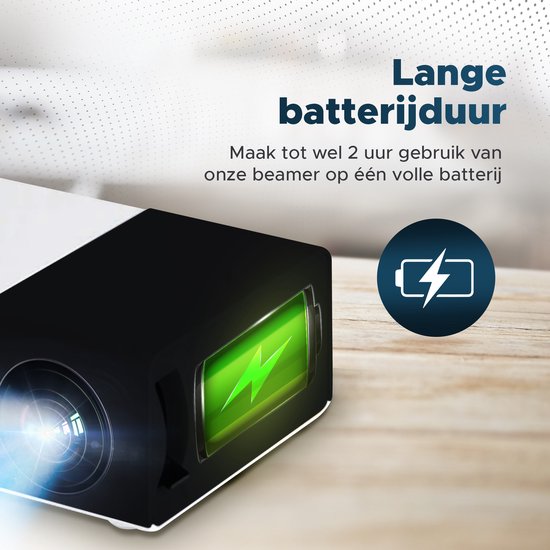 Mini Beamer Draagbaar - Projector met 1080p resolutie - Bol