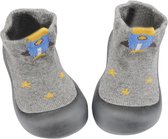 Anti-slip babyschoentjes - Sok sloffen - Eerste loopschoentjes van Baby-Slofje - Grijs ruimte maat 26/27