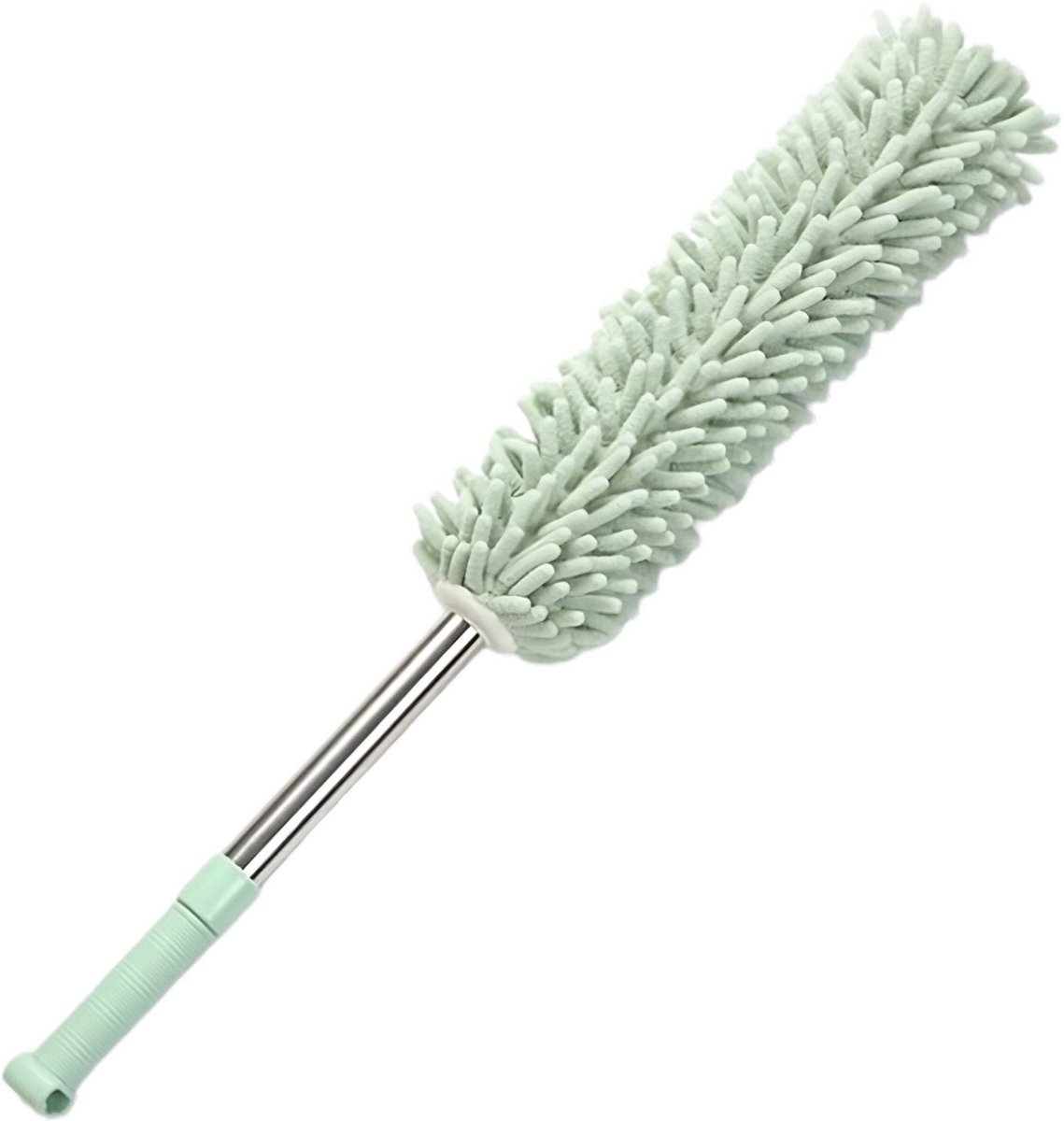 Plumeau Uitschuifbaar Met Telescoopsteel Uitschuifsteel 60 tot 100 CM Groen