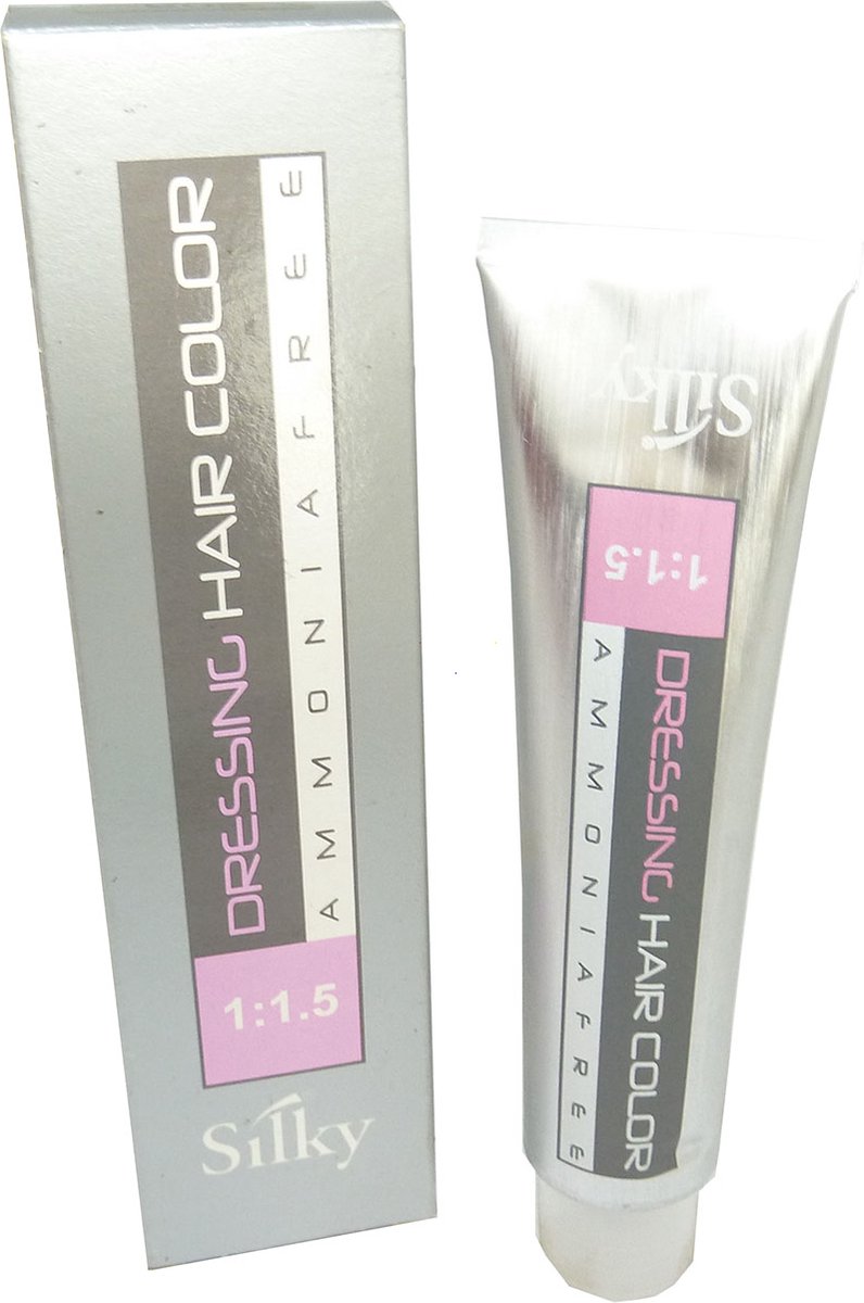 Silky Dressing Haarkleuring Permanente Crème zonder ammoniak 60ml - 04.52 Mahogany Violet Brown / Mahagoni Violett Braun