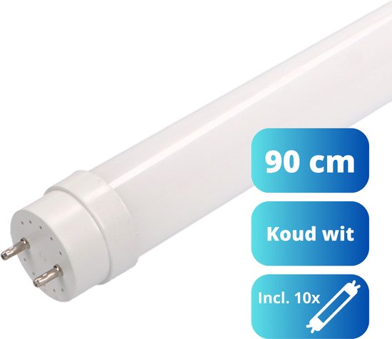 EasySave LED TL Buis 90 cm - T8 fitting - 6500K - Gaat tot 15 jaar mee - 1280 lm - 10PACK