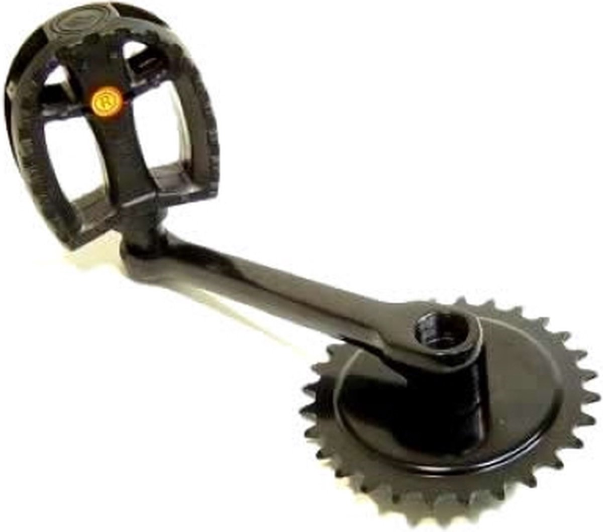 Crank R, 140x36-T, + Pedaal