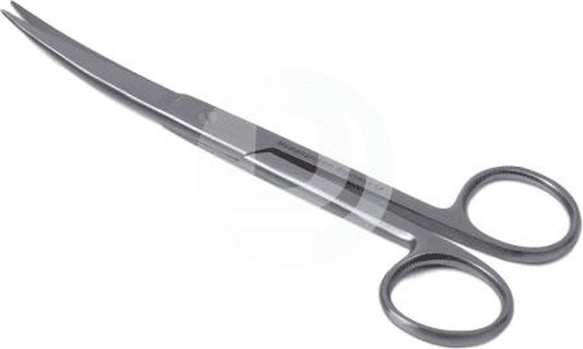 Goedkoopste Chirurgische schaar SP/SP gebogen Lengte 11 cm Medipharchem - RVS - Spitse gebogen punt - Spits / Spits gebogen