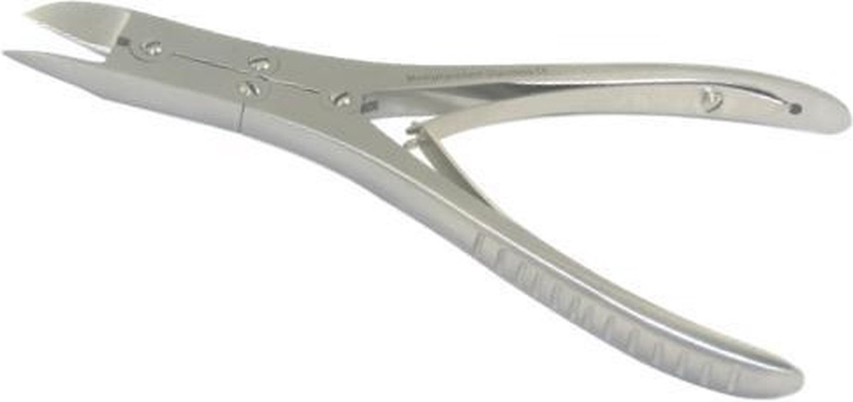 Goedkoopste Nageltang dubbele overbrenging gebogen Medipharchem - RVS - Voor het knippen van dikkere (kalk)nagels - Gebogen bek
