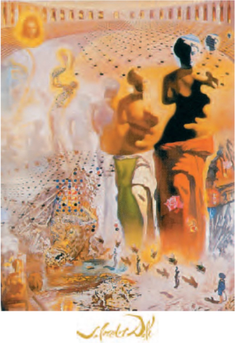 Catch Projecten Mini kunstposter - Salvador Dalì - De hallucinogene toreador - 24x30 cm Multicolor