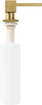 Distributeur de savon de comptoir REA, encastré, rectangle, 330 ml, or Goud