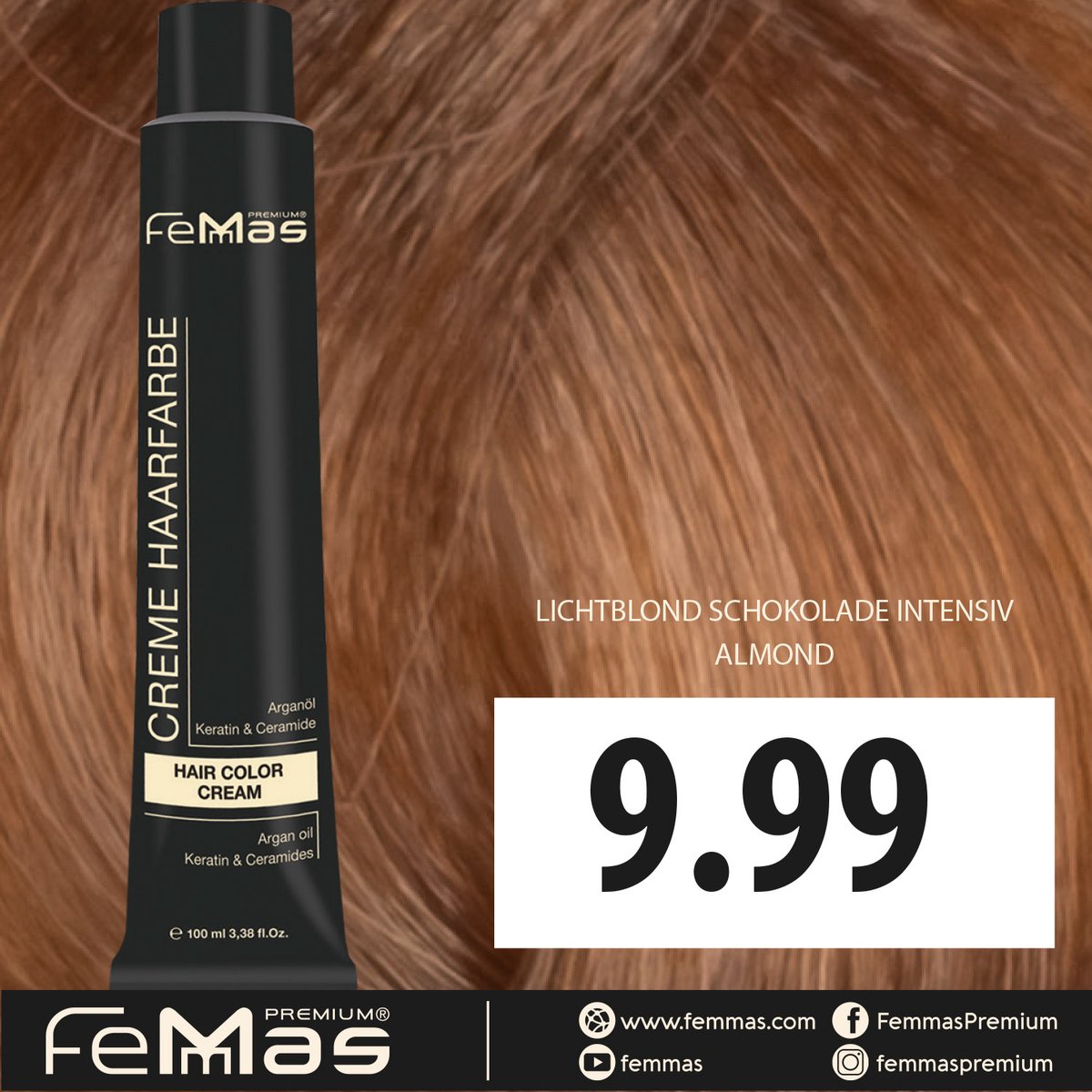 Femmas (9.99) - Haarverf - Lichtblond Chocolade Intens - 100ml