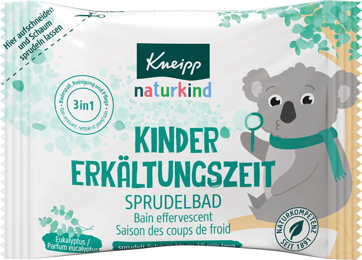 Kneipp Naturkind Badbruistablet koude tijd bubbelbad, 80 g