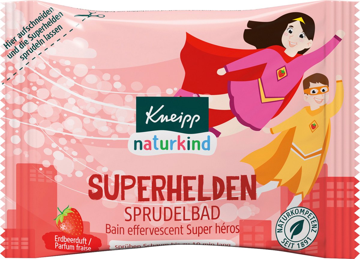 Kneipp Naturkind Badbruistablet Superhelden, 80 g