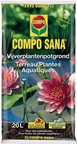 COMPO SANA Vijverplantenpotgrond - voor moerasplanten, drijfplanten en onder water groeiende planten - zak 20L