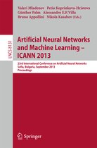 Theoretical Computer Science and General Issues- Artificial Neural Networks and Machine Learning -- ICANN 2013