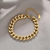 Link armband - Schakelarmband - 18k goud - Dames armband - Heren armband