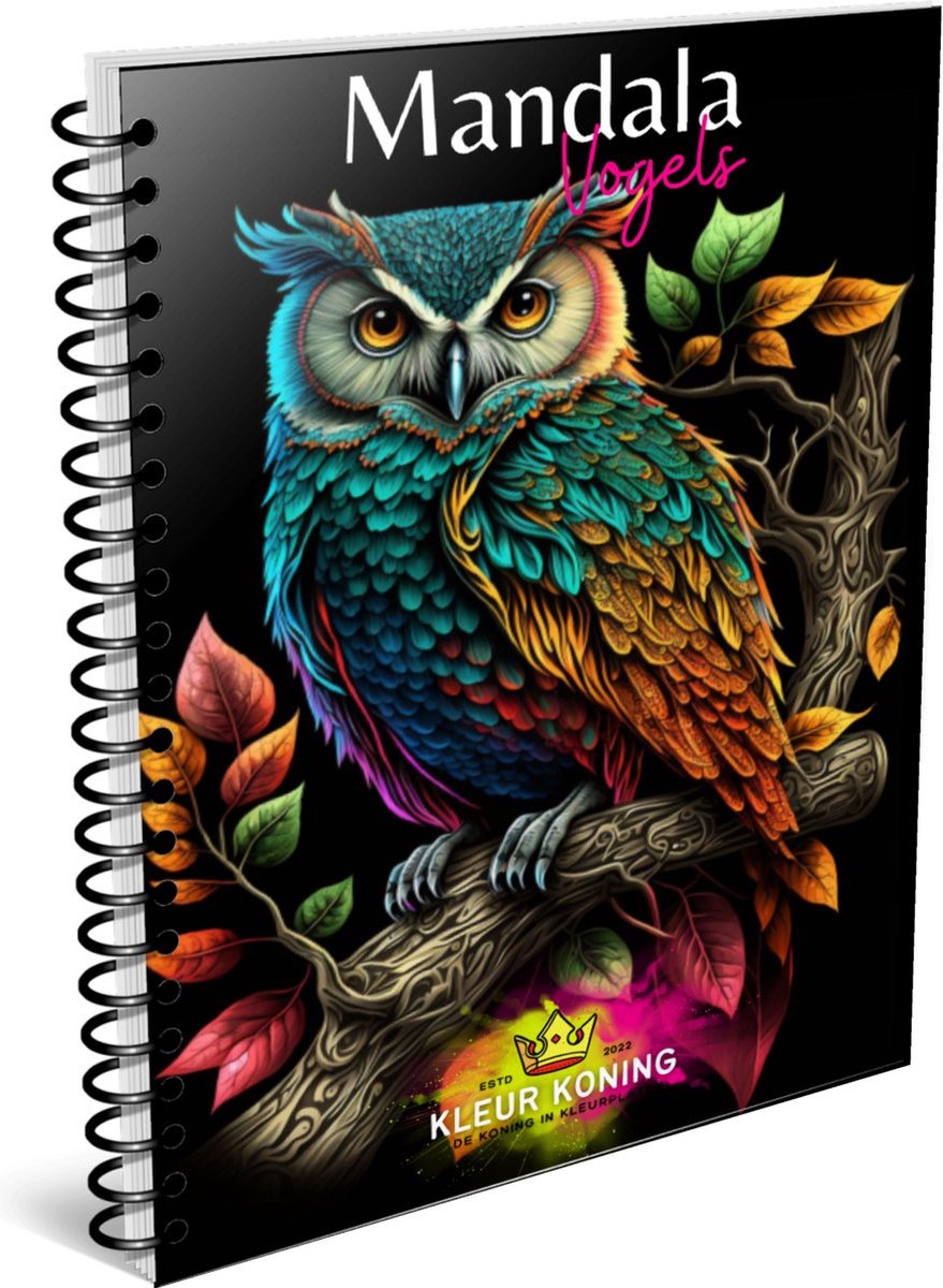 Kleurkoning mandala kleurboek met 30 kleurplaten - kleurboek voor volwassenen - Mandala kleurboek - kleurboek