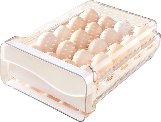 Porte-œufs en plastique, boîte à œufs de type tiroir, 20 boîtes de  rangement portables... | bol