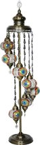 Lampadaire turc fait main 7 ampoules Lampadaire oriental mosaïque multicolore